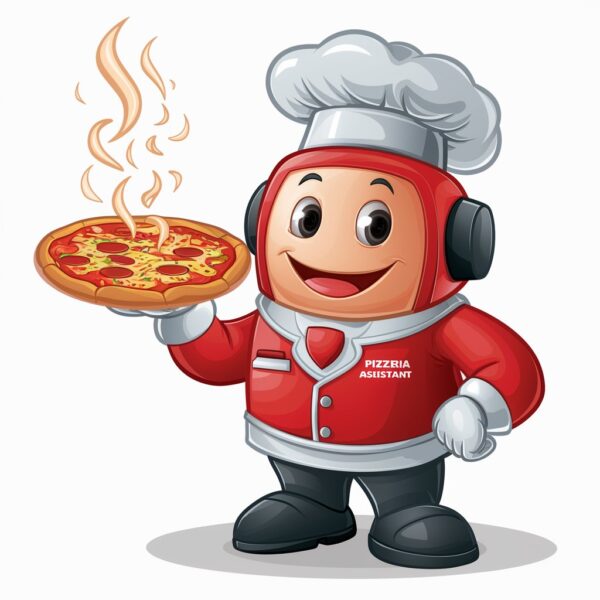 ESTAMPAS AVATAR DO ASSISTENTE DIGITAL DO PIZZA MÓVEL - Image 5