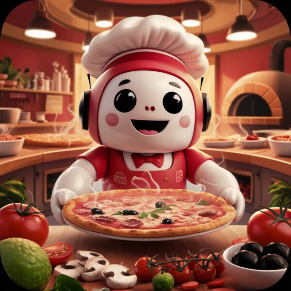 ESTAMPAS AVATAR DO ASSISTENTE DIGITAL DO PIZZA MÓVEL - Image 2