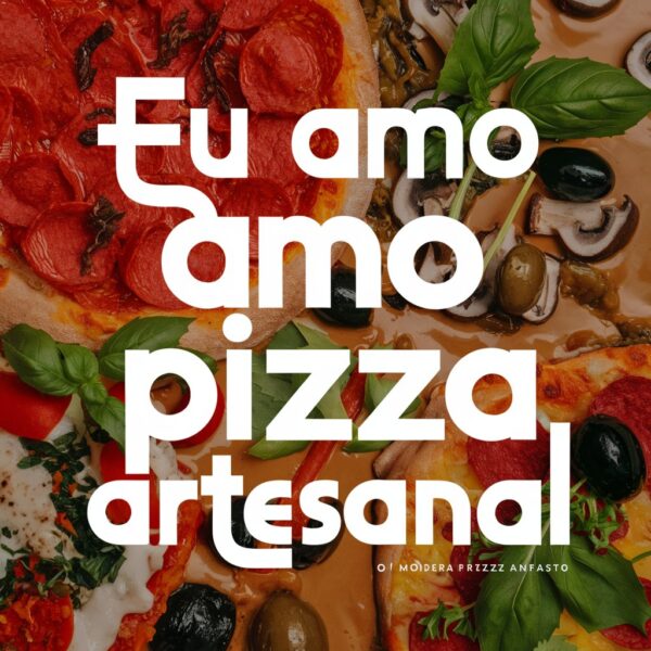 Conjunto de estampas eu Amo pizza - Image 6