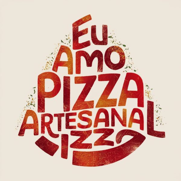 Conjunto de estampas eu Amo pizza - Image 5