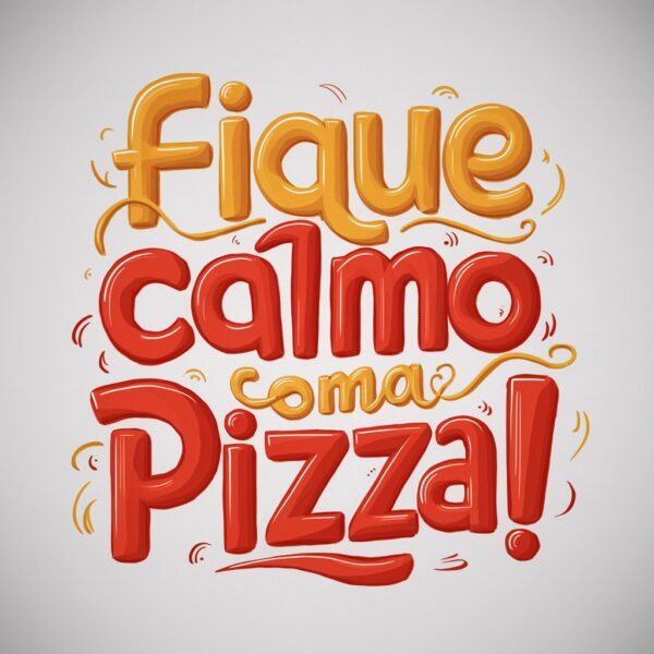estamparia fique calmo coma uma pizza - Image 2