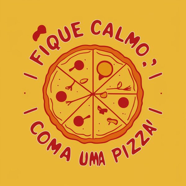 estamparia fique calmo coma uma pizza - Image 6