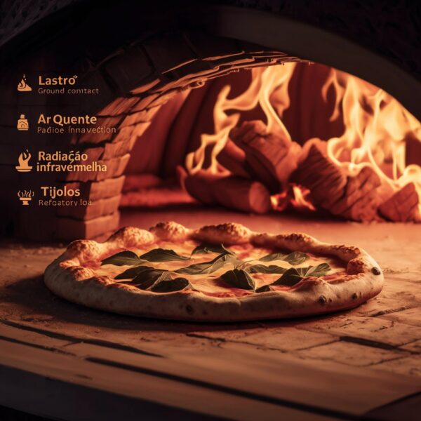 estamparia fisica do calor para assar pizzas no forno a lenha - Image 3