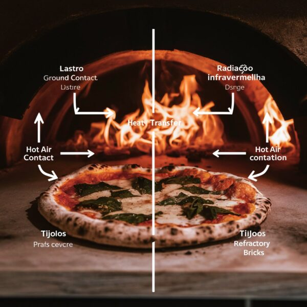 estamparia fisica do calor para assar pizzas no forno a lenha - Image 7