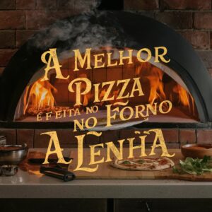 estamparia a melhora pizza é feita no forno a lenha