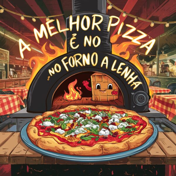 estamparia a melhora pizza é feita no forno a lenha - Image 5