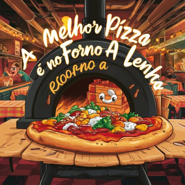 estamparia a melhora pizza é feita no forno a lenha - Image 7