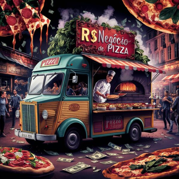 estamparia o negócio da pizza. Ganhe dinheiro com pizza