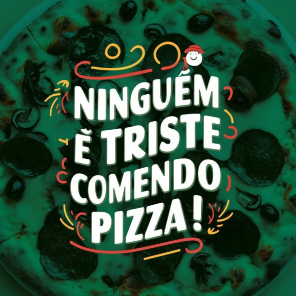 estampa ninguem e triste comendo pizza - Image 9