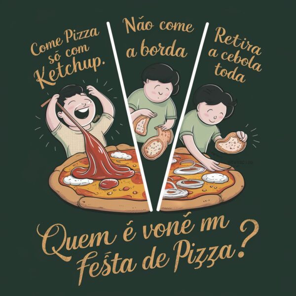 estampa de quem é você na festa da pizza - Image 3