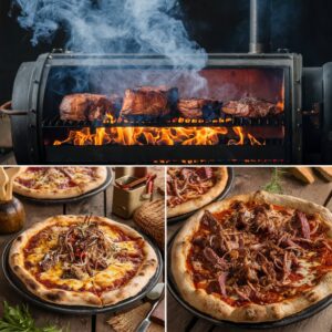 ilustração livro pitsmoker e pizza
